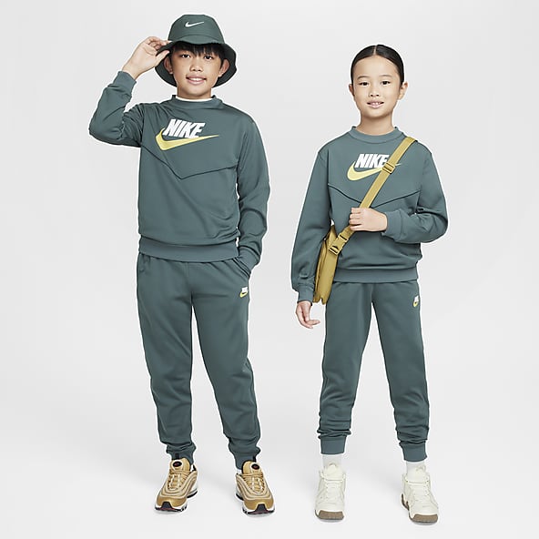 Boys Green Tracksuit Tops. Nike ID